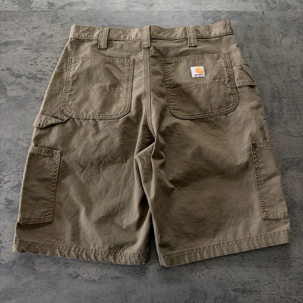 Vintage Y2K Carhartt Relaxed Fit Faded Brown/Tan Carpenter Shorts 34
